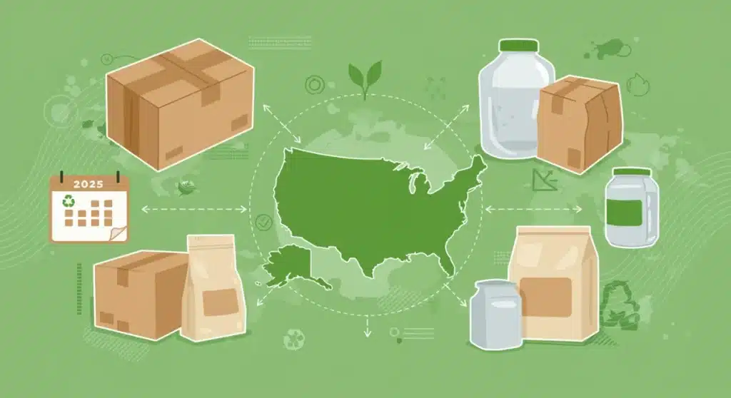 2025 Packaging Regulations: Cost Savings for US Businesses