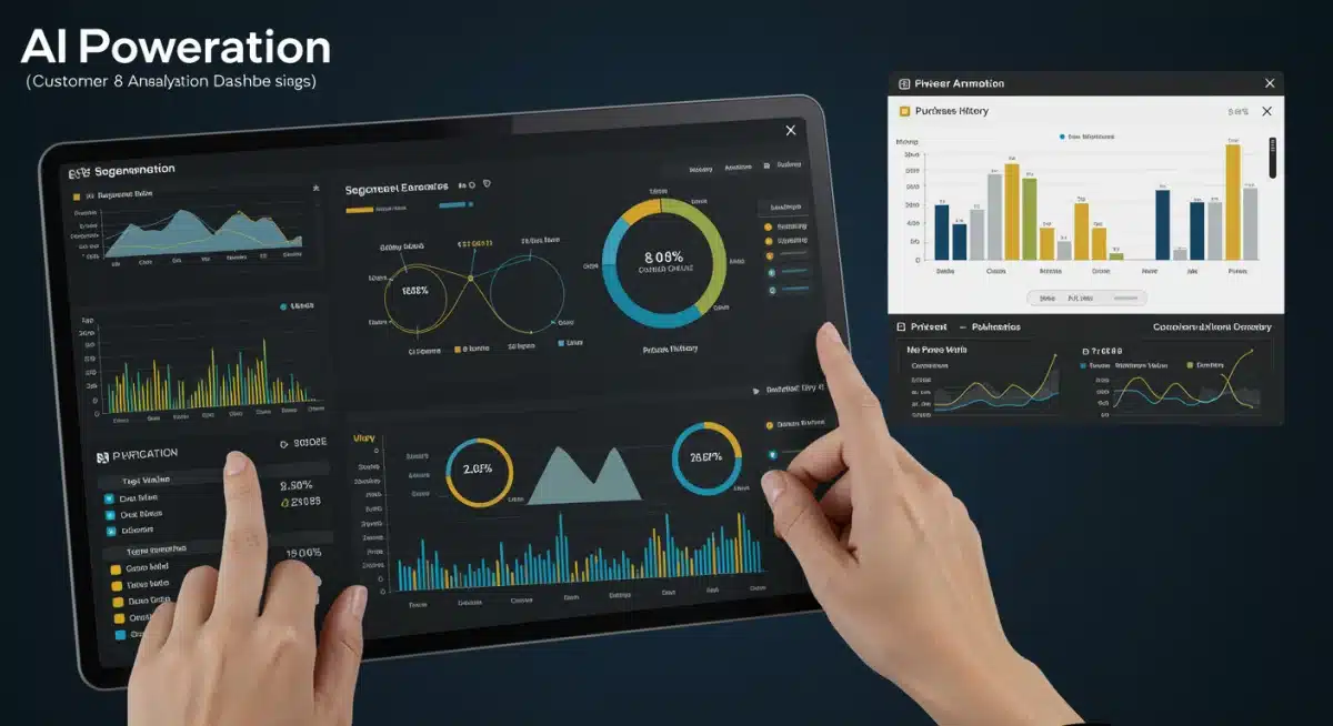 AI-powered retail analytics dashboard showing customer insights