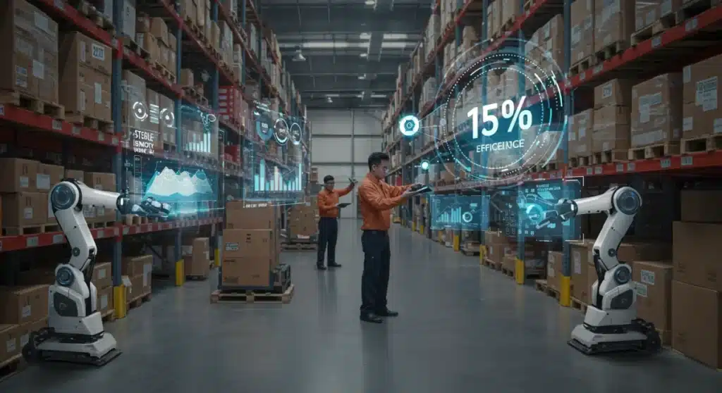 AI-Powered Supply Chains: Transforming Retail for 15% Efficiency Boost by 2025