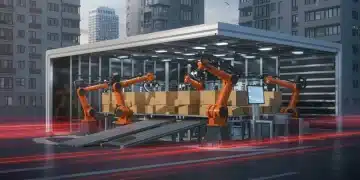 Micro-Fulfillment Centers: Cut Last-Mile Costs by 15% in 2025 Automated micro-fulfillment center optimizing last-mile delivery in urban setting