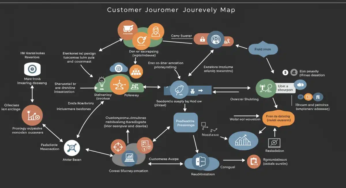 Customer journey map illustrating data collection for CLV prediction.