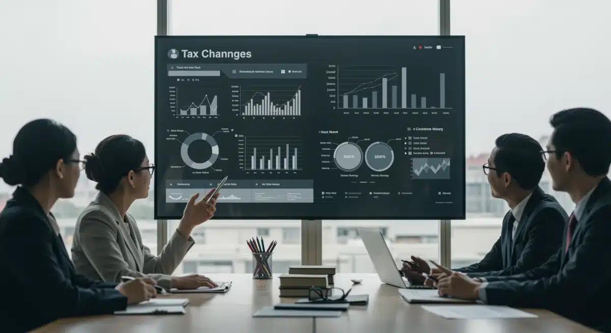 E-commerce team collaborating on tax compliance strategies for 2025 federal changes.