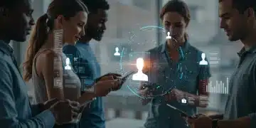 Futuristic data visualization illustrating hyper-personalization impact on US customer value.