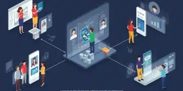Digital illustration of personalized customer journey in US retail