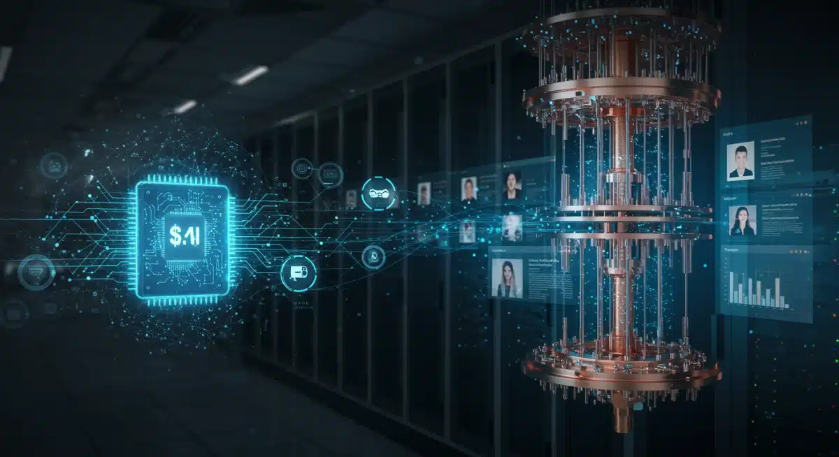 Quantum processor integrating with retail data center for enhanced analytics