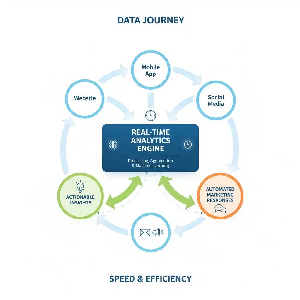 Data flow diagram for real-time retail analytics processing customer interactions
